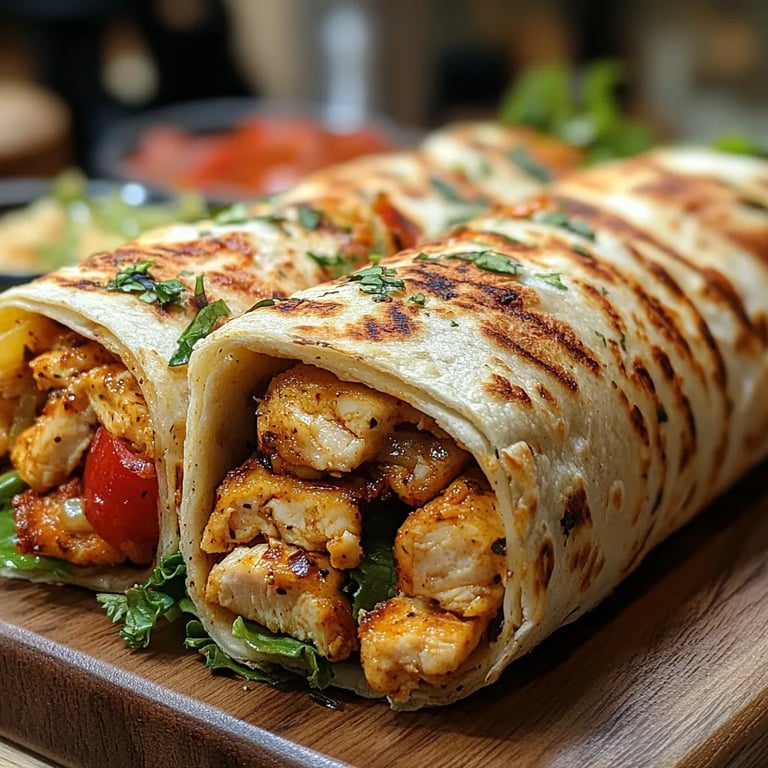 Knuspriger Chicken-Ranch-Snack-Wrap: Ein Unglaublich Ultimatives Rezept für 4 Personen