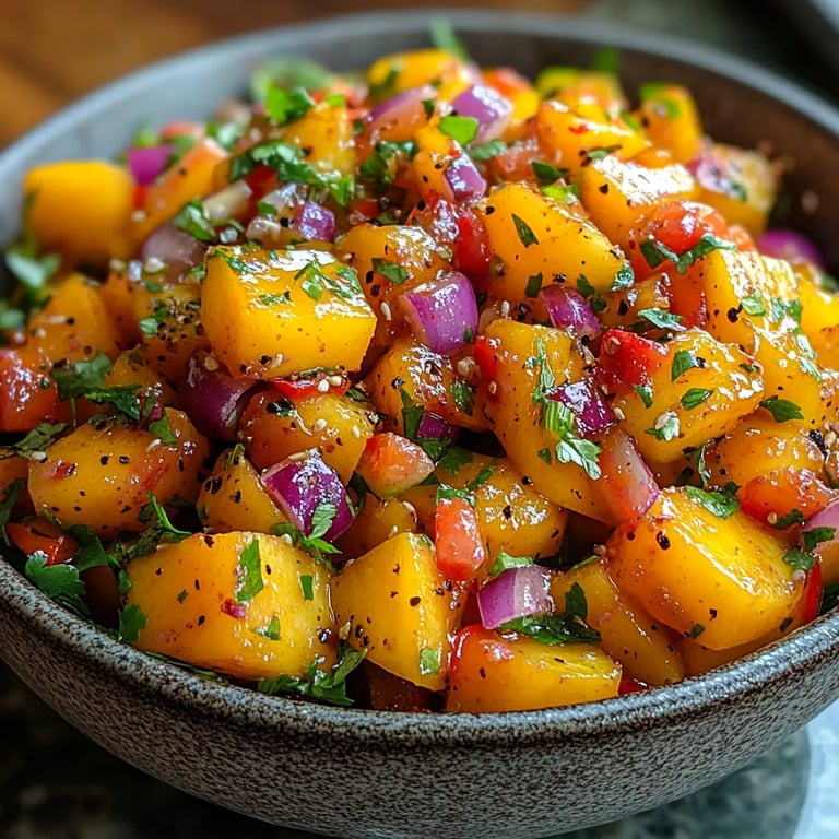 Ensalada Tailandesa de Mango Dulce y Picante: Una Increíble Receta Última