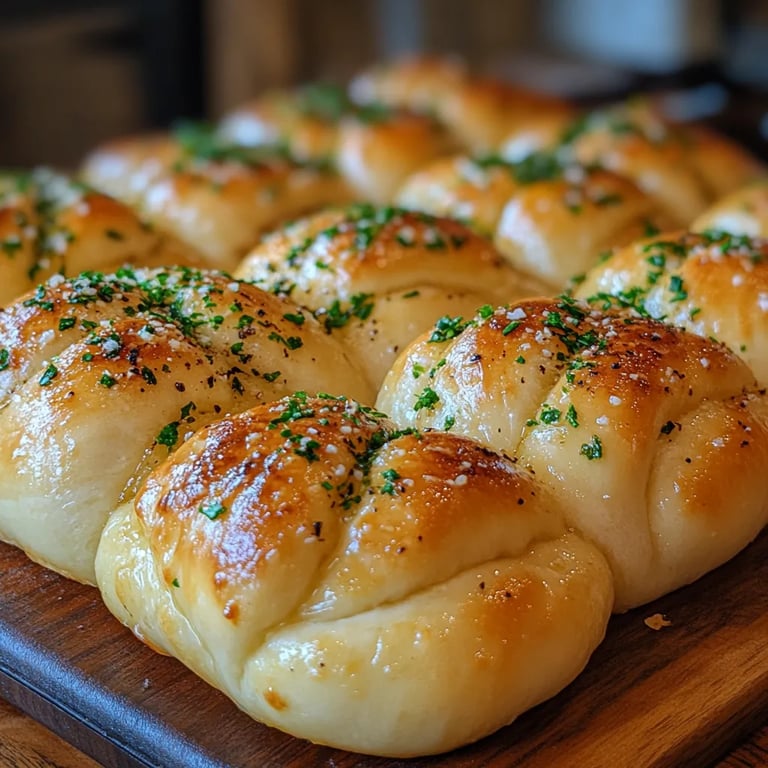 Nœuds à l’ail avec Pâte à Deux Ingrédients : Une Recette Incroyable Ultime