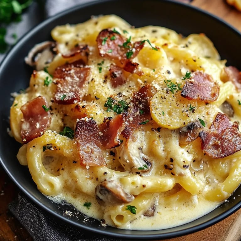 Carbonara Kartoffelauflauf