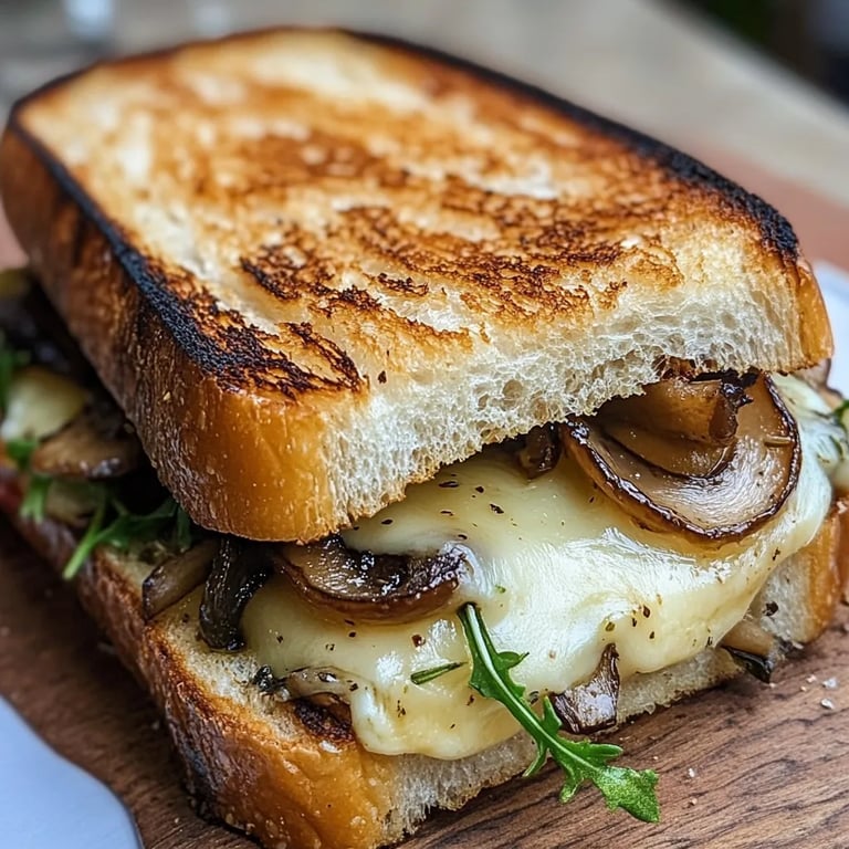 Sándwich de Qeso y Champiñones: Una Increíble Receta Última
