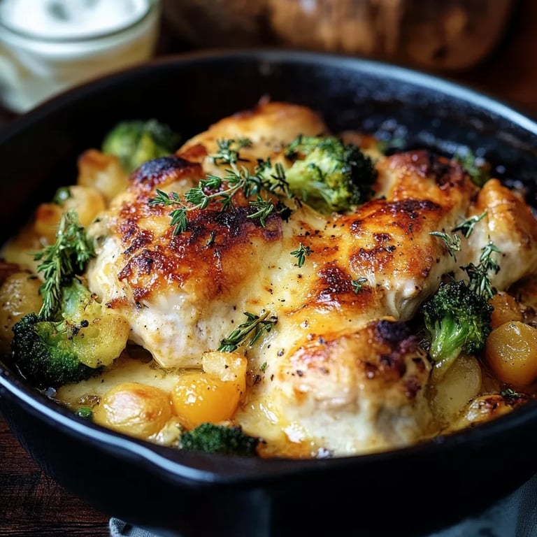 Hähnchen-Brokkoli-Auflauf