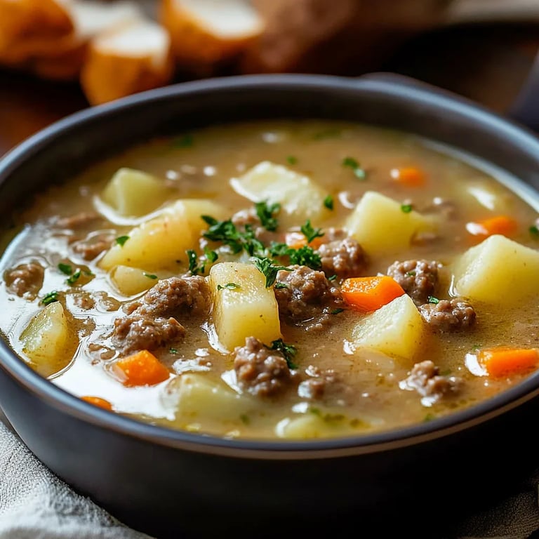 Creamy Potato & Hamburger Soup: An Amazing Ultimate Recipe