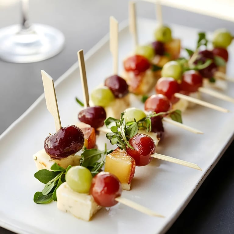 Cheese and Grape Skewers: An Incredible Ultimate Recipe for 5-Star Parties