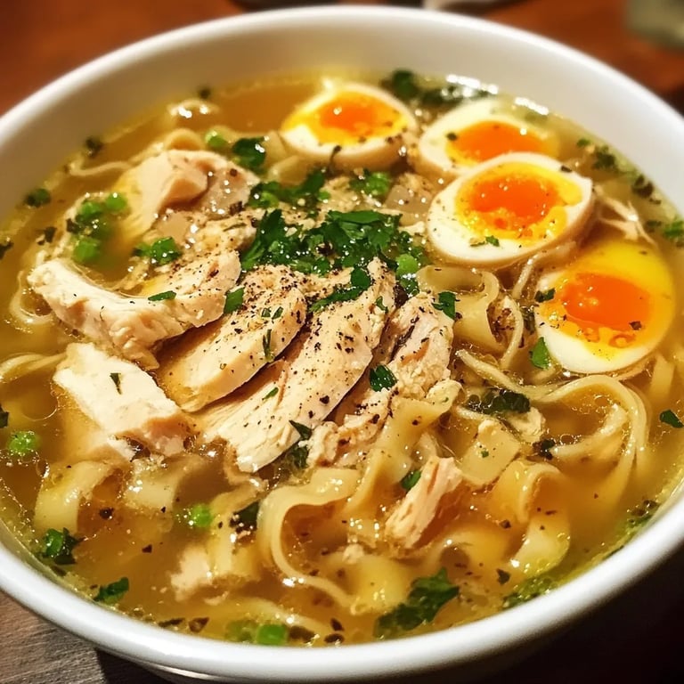 Chicken Noodle Soup with Egg Noodles