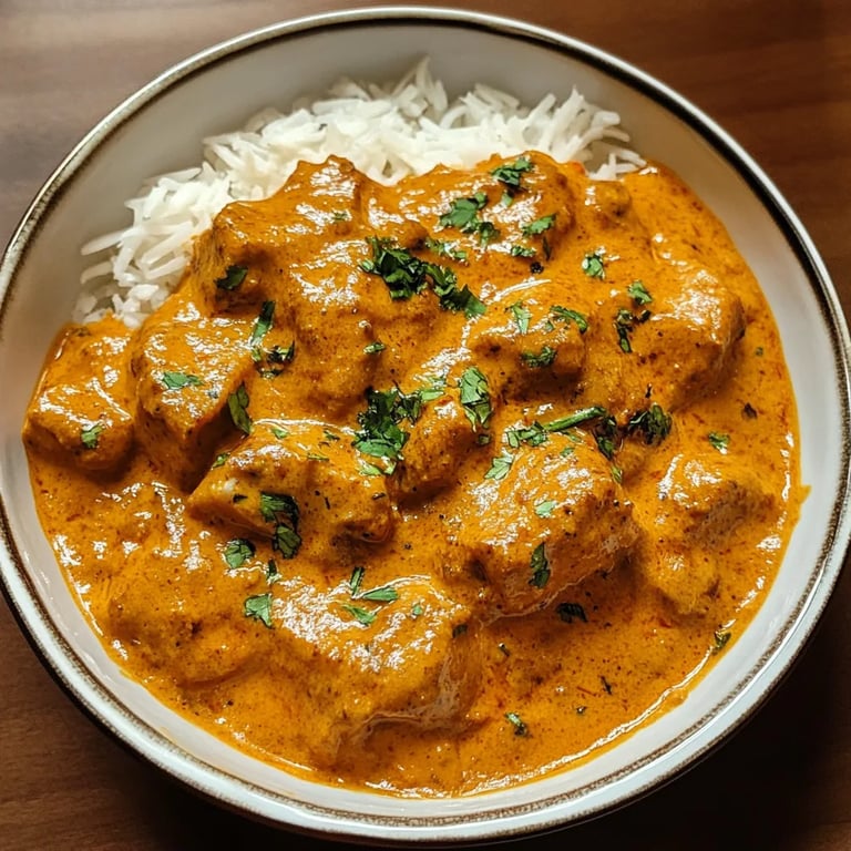 Schnelles und einfaches hausgemachtes Butterhuhn