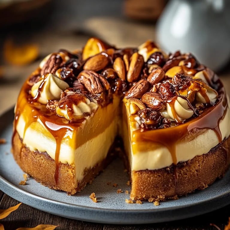 Ultimativer Kürbis-Karamell-Käsekuchen