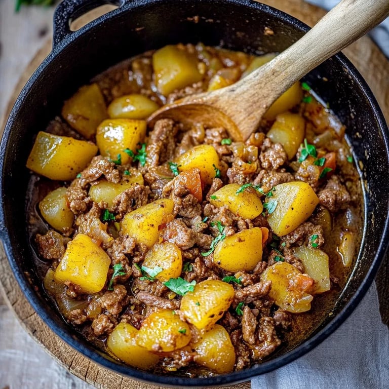 Kartoffelpfanne mit Hackfleisch