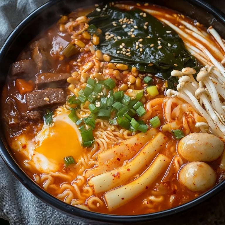 Budae Jjigae (Korean Army Stew Hotpot)