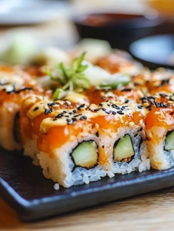Spicy Salmon Sushi Bake