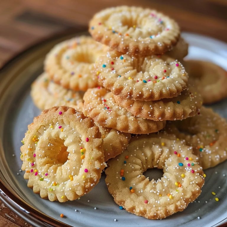 Spritzgebäck mit Marzipan