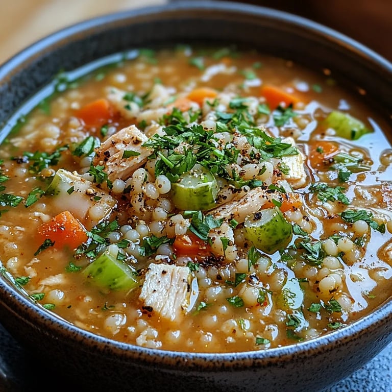 Hähnchen-Perlcouscous-Suppe: Ein Unglaubliches Ultimatives Rezept für 5 Personen