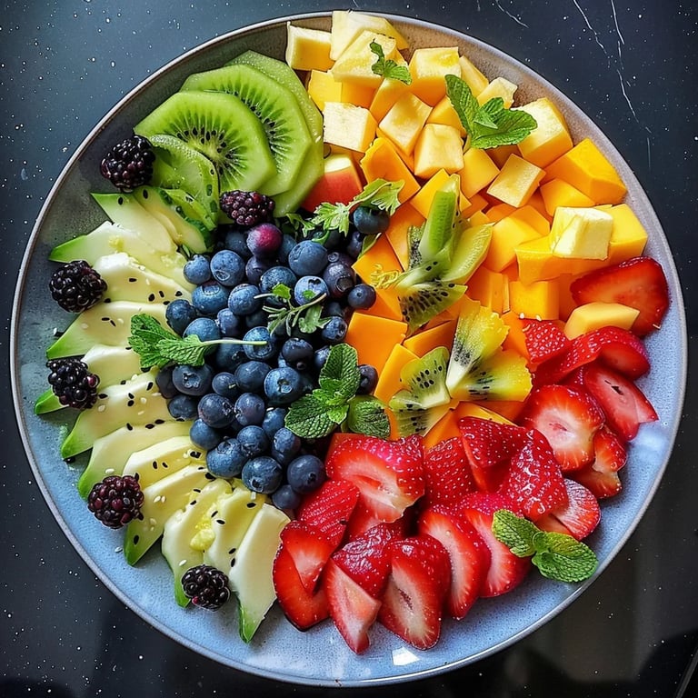 Fruit Flag and Eagle Platter