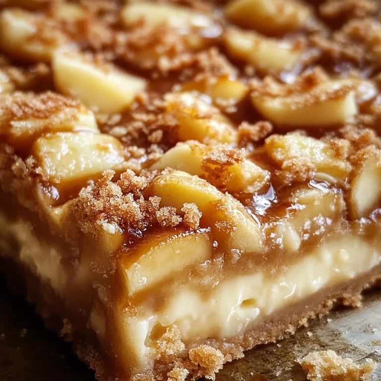 Caramel Apple Cheesecake Bars