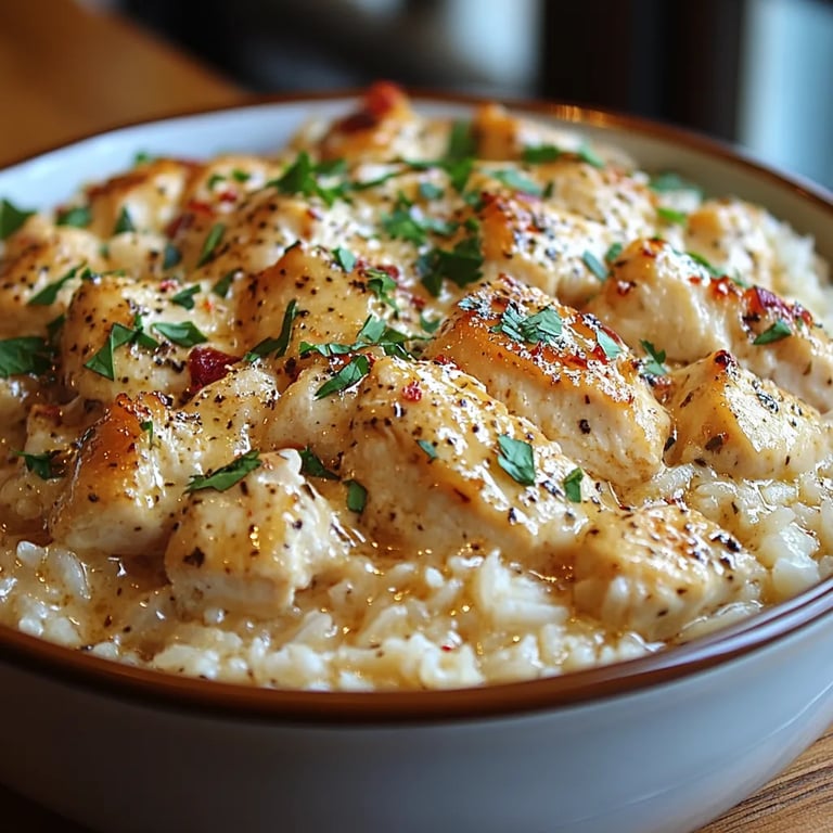 Knoblauch-Butter-Hähnchen-Reis-Auflauf: Ein Unglaubliches Ultimatives Rezept für 4 Personen