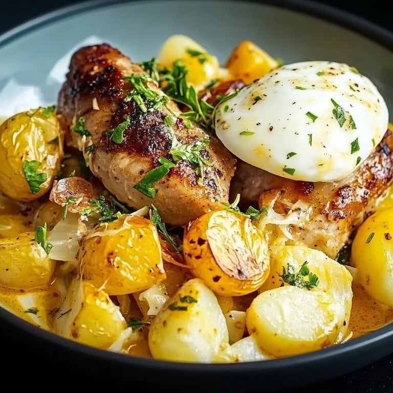 Senf-Rahm-Spitzkohl mit Kartoffeln und Ei