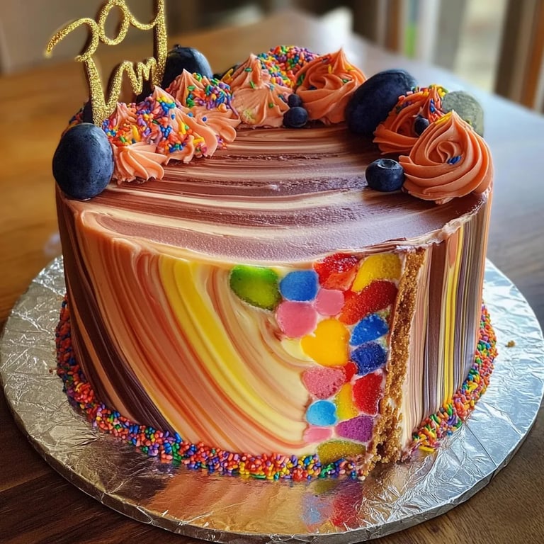 Pastel de Cumpleaños Arcoíris: Una Increíble Receta Última