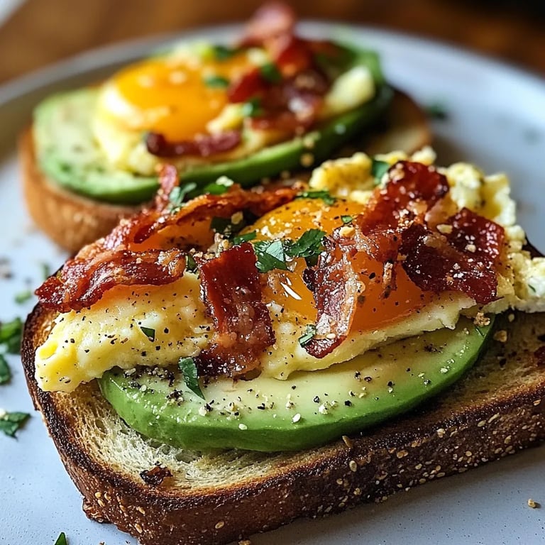 Bacon, Egg, and Avocado Toast: The Ultimate 7-Step Amazing Recipe