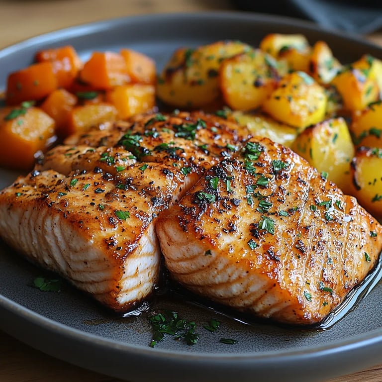 <p>Salmón con Verduras en Freidora de Aire: Una Increíble Receta Última</p>