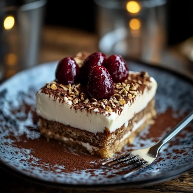 Spekulatius Tiramisu mit Gewürzkirschen