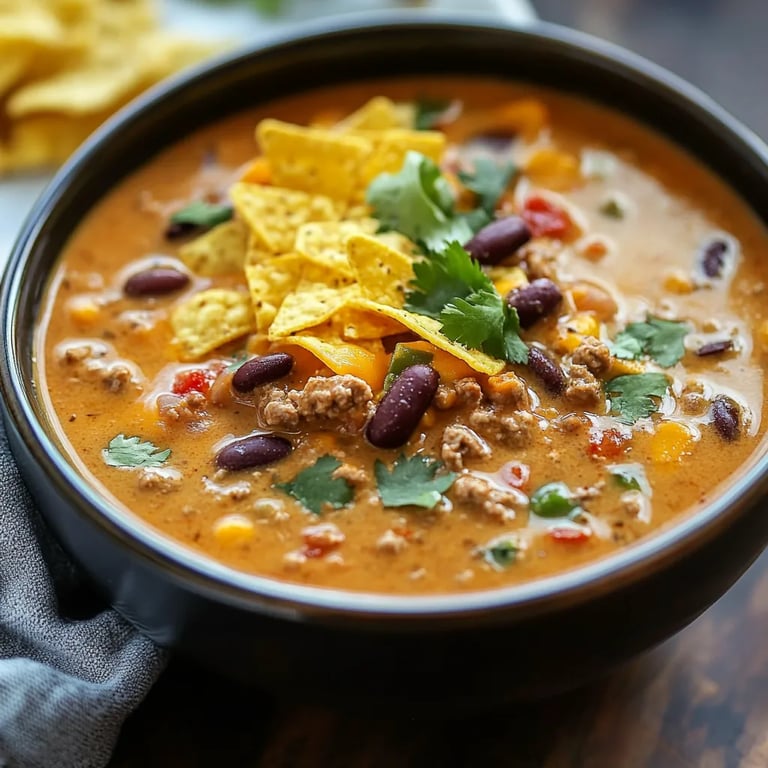 Slow Cooker Nacho Soup