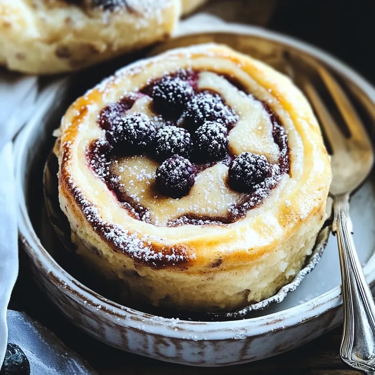 Mohnschnecken mit Vanillepudding