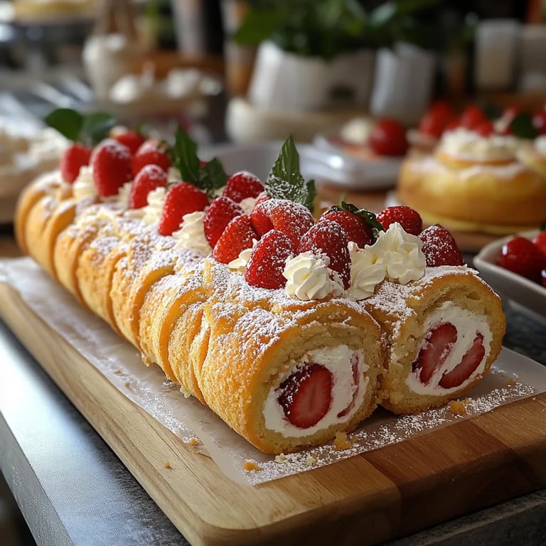 Strawberry Shortcake Cheesecake Rolls: An Incredible 10-Step Recipe