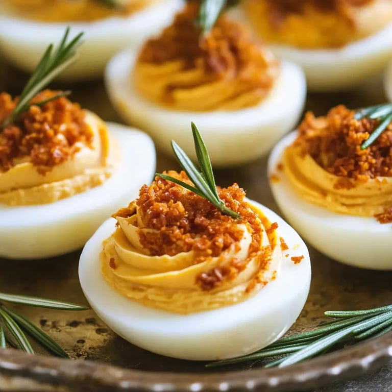 Thanksgiving Appetizer Deviled Eggs