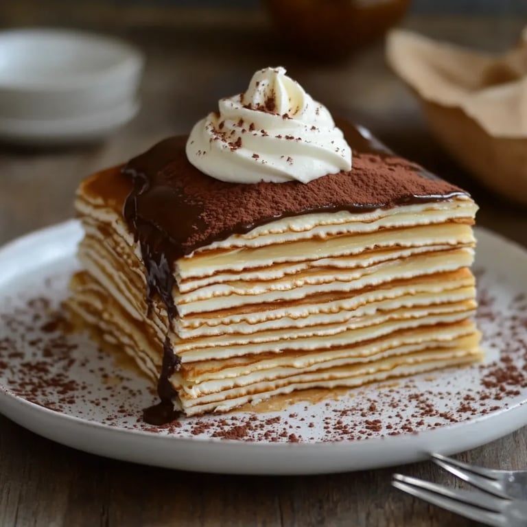 Vanilla & Speculoos Crêpe Cake
