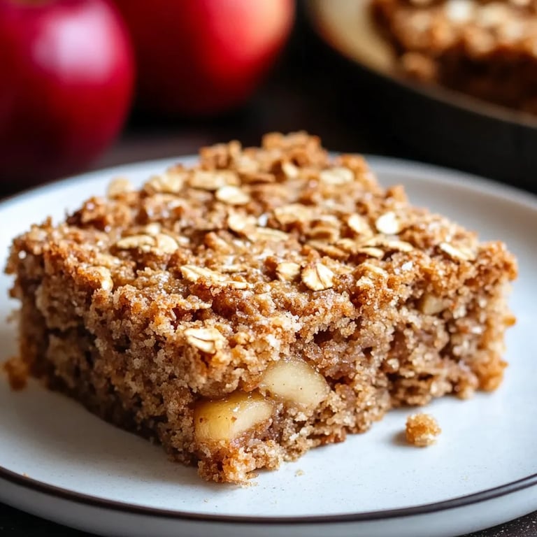 Wholesome Apple Oatmeal Cake