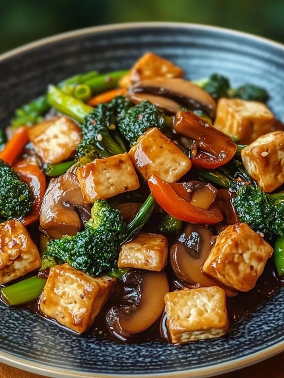 Mushroom and Tofu Stir-Fry