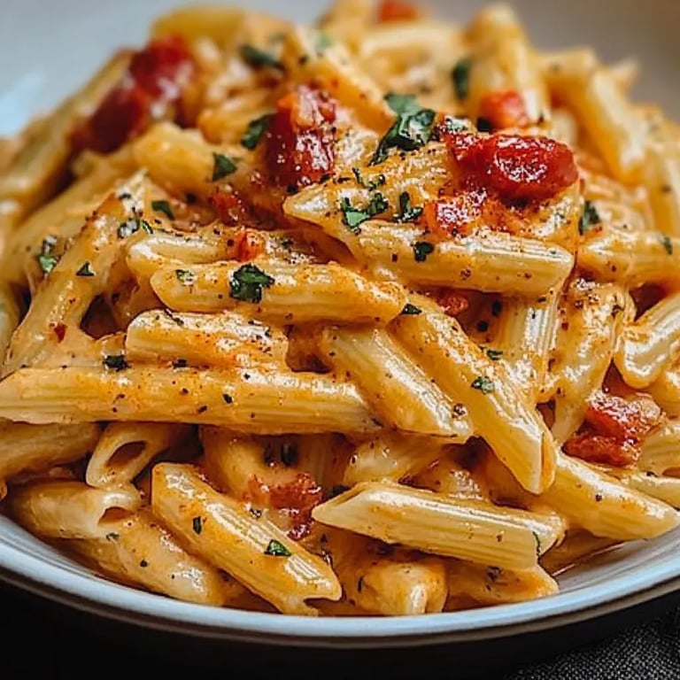 Krämig pasta med rostad röd paprika: Ett underbart ultimat recept