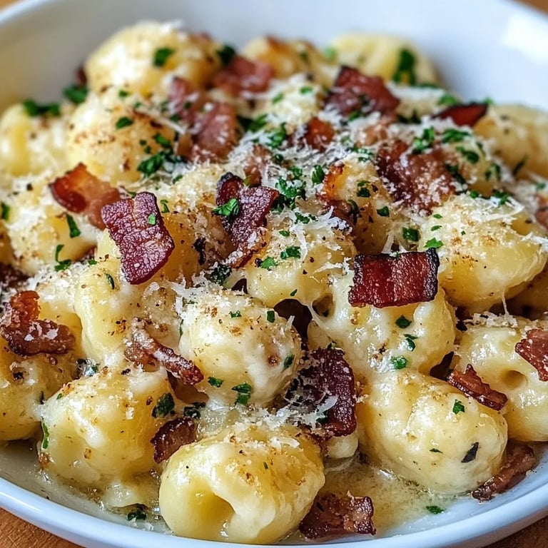 Gnocchi Carbonara w/ Bacon: An Amazing Ultimate Recipe