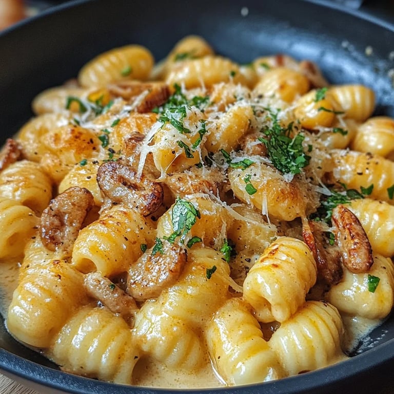 Gnocchi mit Pilz Rahm Soße