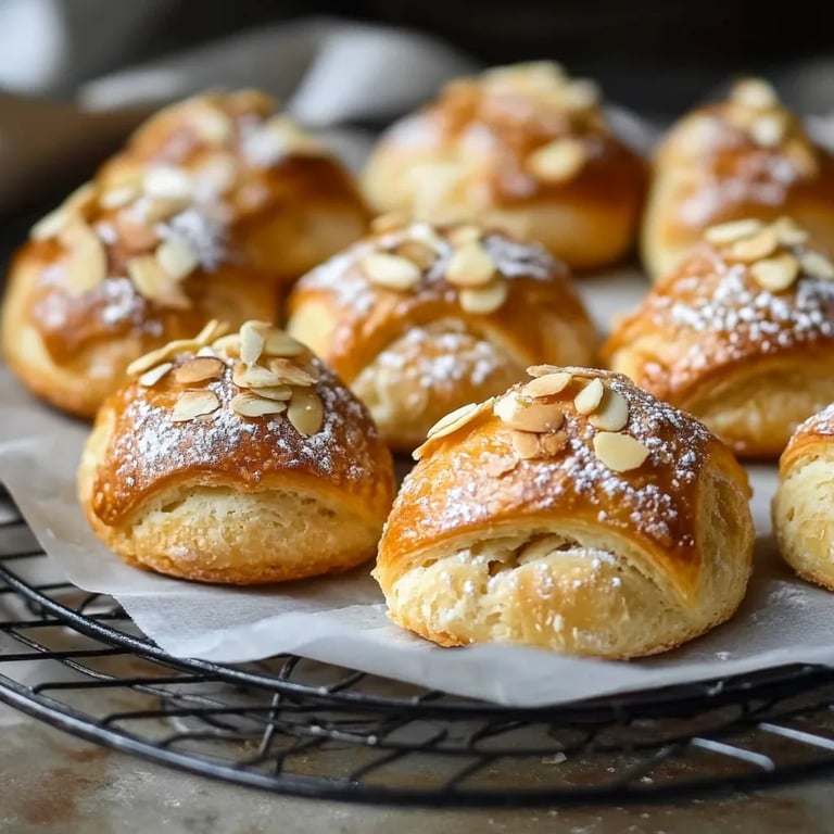 Saftige Marzipan Wölkchen Plätzchen mit Mandeln