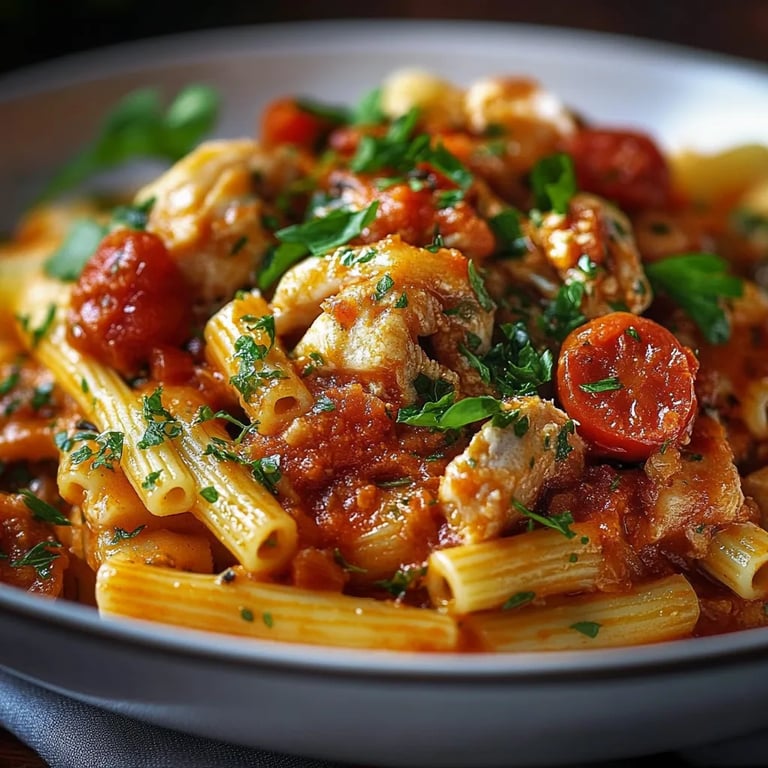 Thunfisch-Pasta mit Tomaten
