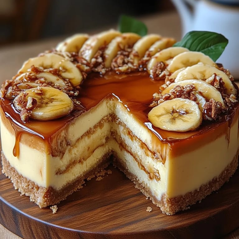 Bananen-Karamell-Käsekuchen: Ein Unglaublich Ultimatives Rezept für 6 Personen