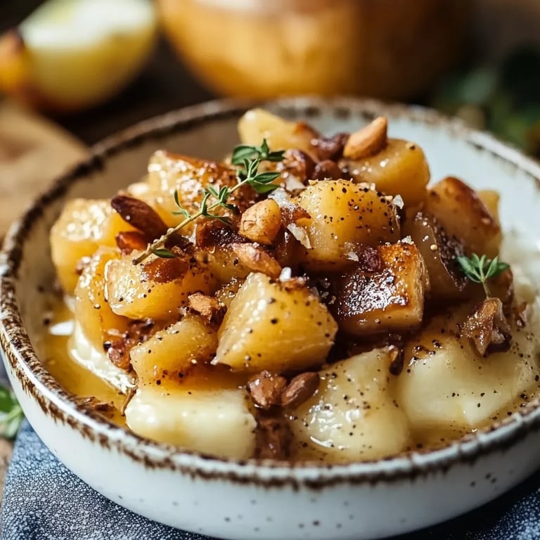 Bratapfel mit Vanillesoße