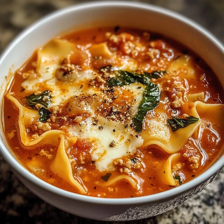Flavorful Lasagna Soup