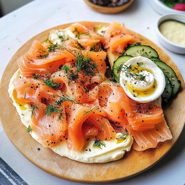 Smoked Salmon & Cream Cheese Board