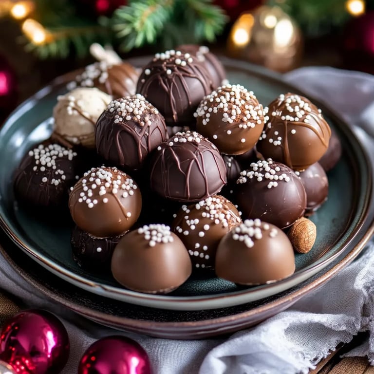 Spekulatius Kugeln - Pralinen für Weihnachten