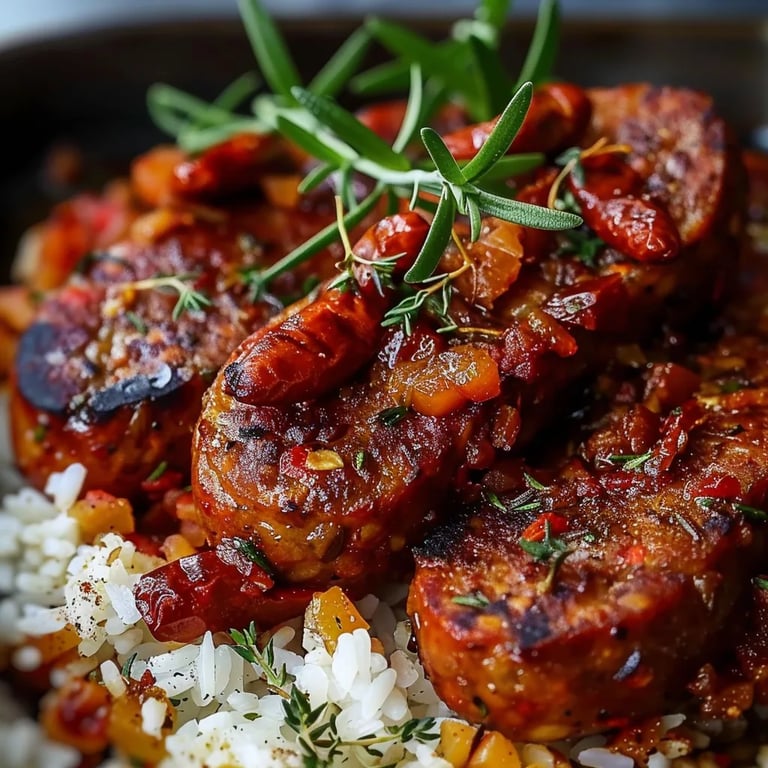 Salsicha Rougail da Ilha da Reunião