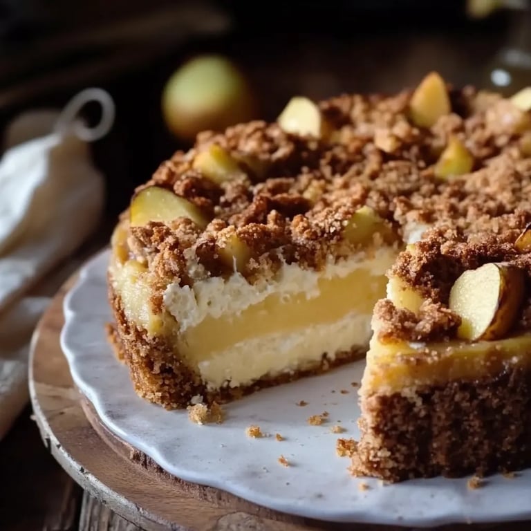 Apfel-Crumble-Käsekuchen