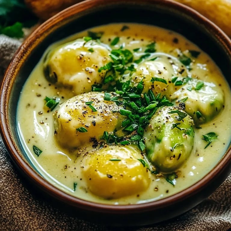 Rosenkohl in Frischkäse-Senfsauce