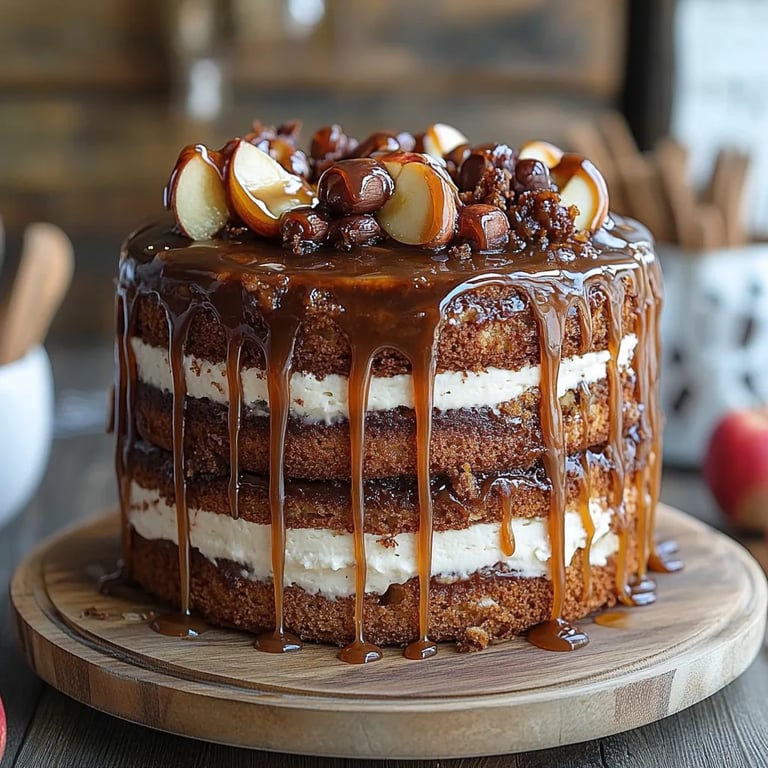 Apple Spice Cake w/ Caramel Drizzle: An Amazing Ultimate Recipe