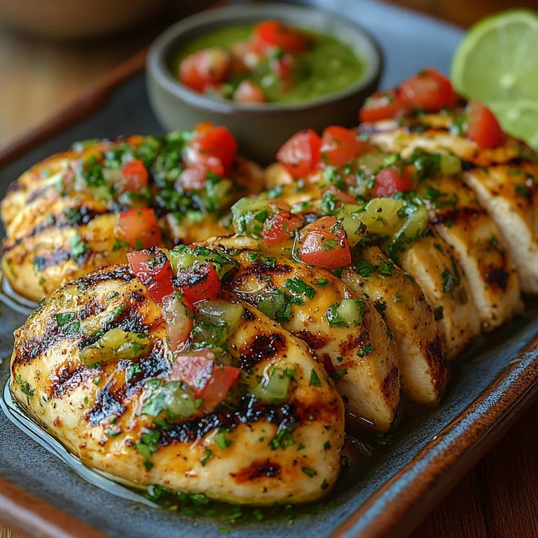 Pollo a la Parrilla con Salsa Verde y Queso Pepper Jack: Una Increíble Receta Última
