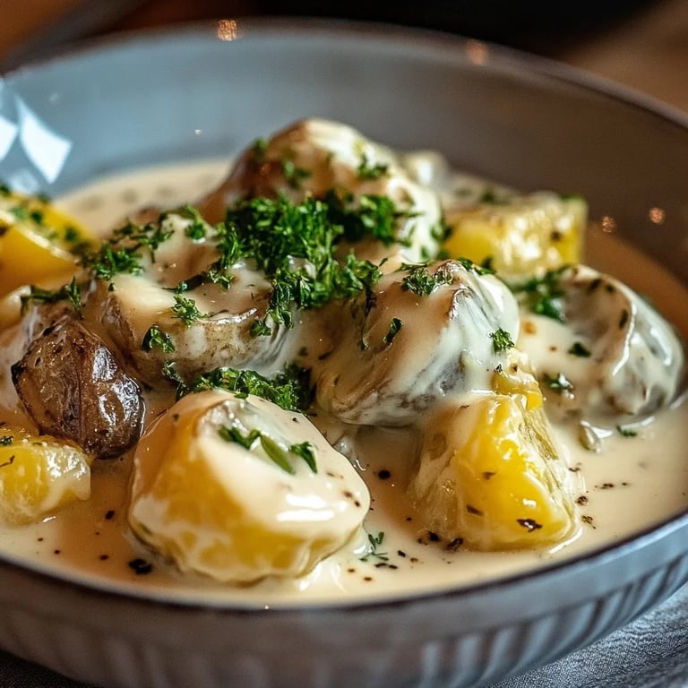 Rosenkohl in Frischkäse-Senfsauce