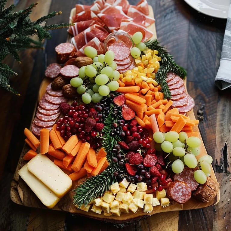 Christmas Tree Shaped Charcuterie