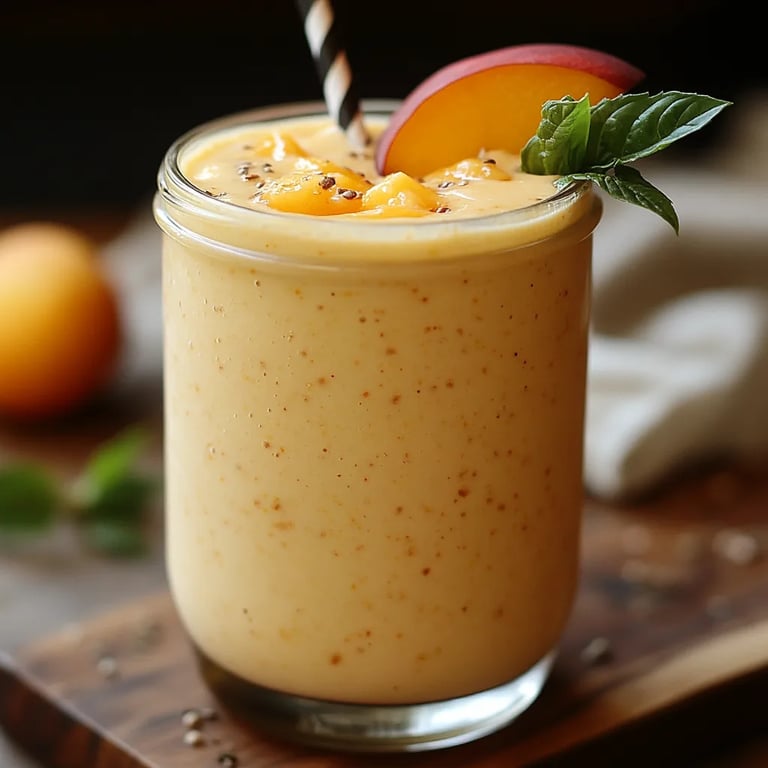Smoothie Protéiné Crémeux à la Pêche : Un Recette Incroyable Ultime