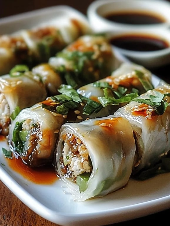 Thai Basil Beef Rolls